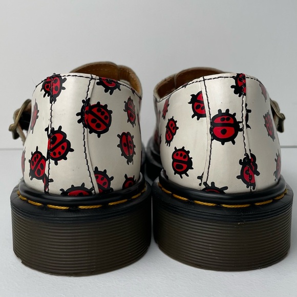 Vintage Dr. Martens Lady Bug England 8065 Leather Double Strap Mary Janes UK 7 - Picture 8 of 15